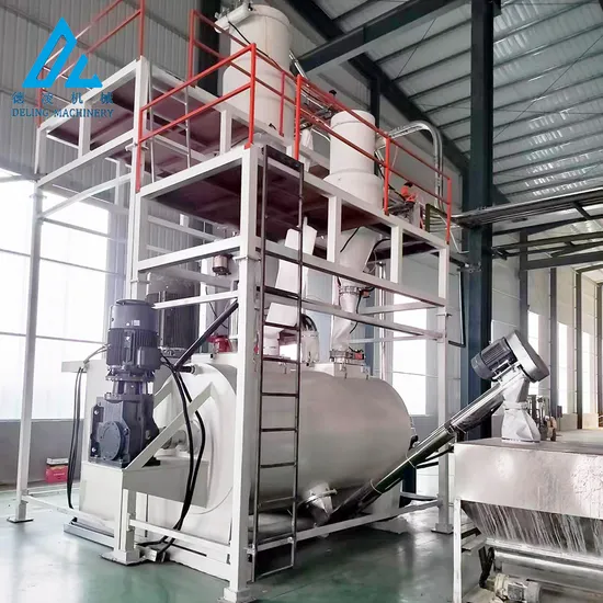 Energy Saving and Environmentally Friendly Horizontal Vertical Heating and Cooling PVC Powder Cold and Hot Mixing Machine, High-Speed Mixer