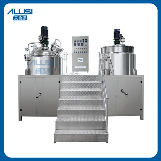 100L Emulsifier Mixing Tank for Cosmetic Cream Ultrasound Gel Making Machine Vacuum Cream Emulsifying Mixer