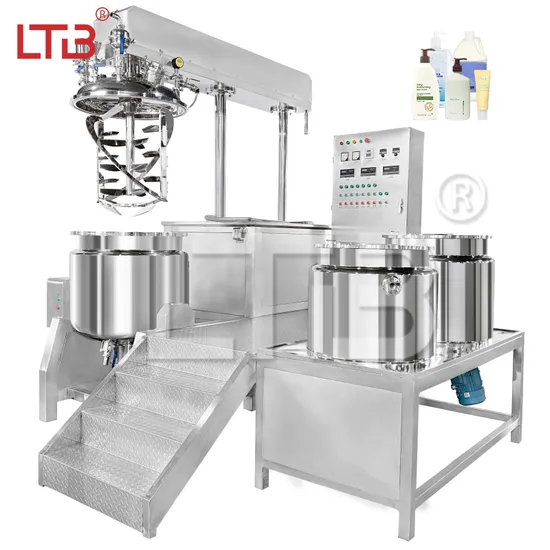 Professional Pharmaceutical Toothpaste Production Line Industrial Reactor Cosmetic Homogenizer Mixer Mixing Stirring Ointment Skin Cream Making Machine