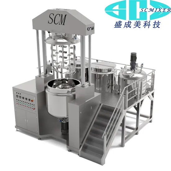 Lotion Vacuum Emulsifying Mixer Cosmetic Petroleum Jelly Body Cream Making Mixing Machine Homogenizer Emulsifie