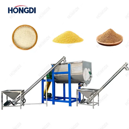 Horizontal Dry Powder Mixer New Generation Automatic Stirring Belt Mixer