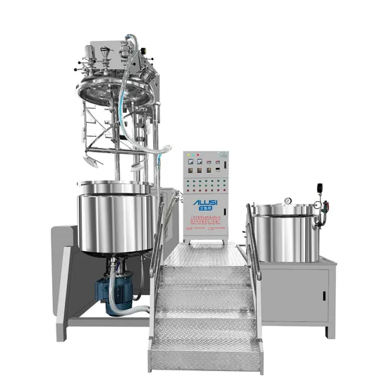 300L Stainless Steel Cosmetic Cream Making Machine Skin Cream Mixing Machine Cosmetic Cream Homogenous Vacuum Emulsifying Mixer