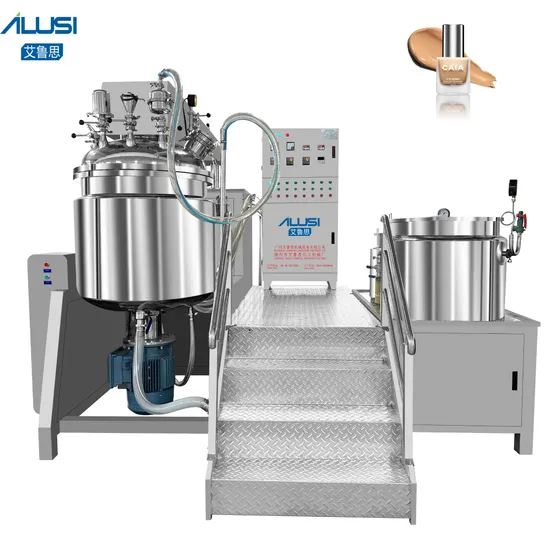 Cosmetic Machine Production Line High Shear Homogenizer Mixer Cosmetic Cream Lotion Making Equipment Foundation Making Machine