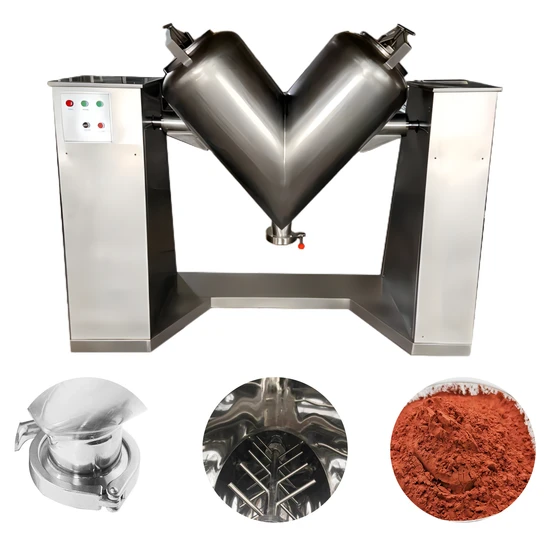 China-Made Powder Blending Machine Industrial V-Shaped Mixer
