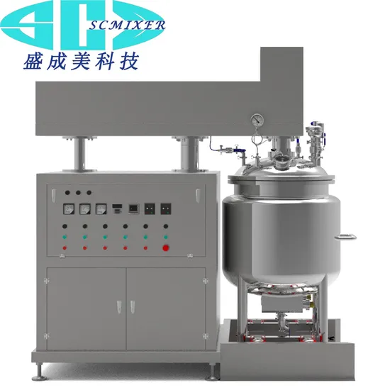 High Quality Vacuum Homogenizing Emulsifier Mixer Cosmetic Chemical Mixing Tank Equipment Machinery/ Mayonnaise Making Machine