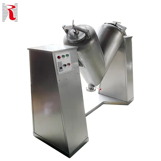 SS304 V Type Blender Mixer Dry Powder Mixing Machine for Chemicals