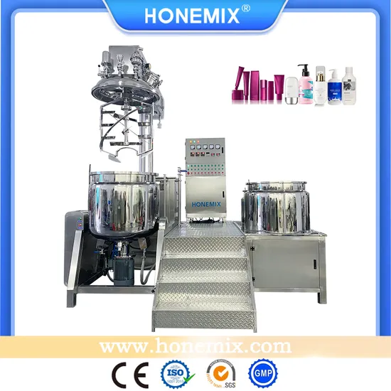 Honemix 300L Lifting Vacuum Emulsifier Mixer High Quality Face Cream and Hand Cream Homogenizer Mixer