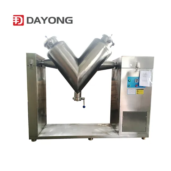 Safety Interlock V Type Powder Liquid Mixer Powder Mixer Machine