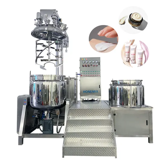 Honemix High Speed Factory Price Dish Washing Liquid Mixer Agitator Lifting Vacuum Emulsifying Toothpaste Mixing Machine
