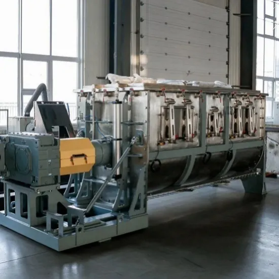 High Efficiency Dry and Wet Powder Materials Horizontal Mixer