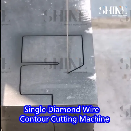 Newly Developed Rapid High Cut Speed Diamond Wire Profile Shape Contour Cutter Machine for Green Ceramic and Graphite, Paper, Gray Board Cutting