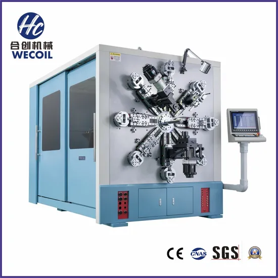 WECOIL HCT-1260WZ 2-6mm 12Axis CNC Versatile Extension/Torsion spring&Wire Forming Machine