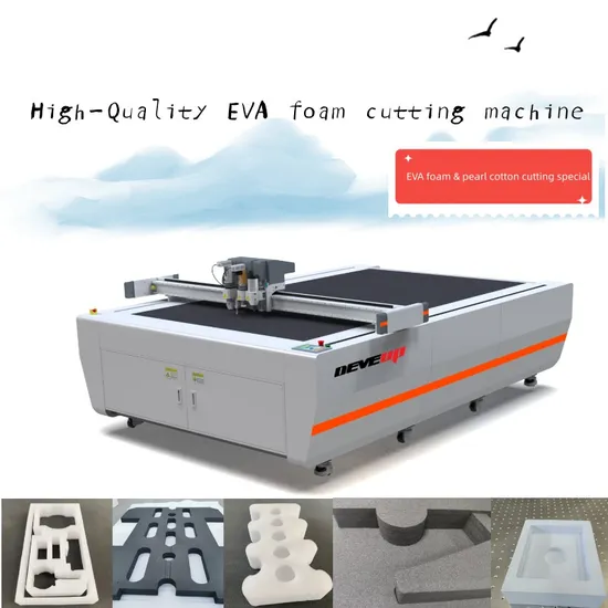 Automatic CNC Knife Cutter Table Digital Cutting Engraving Router Machine for Polyethylene Foams EVA EPE PE XPE PU Foam Silicone Sponge Cotton