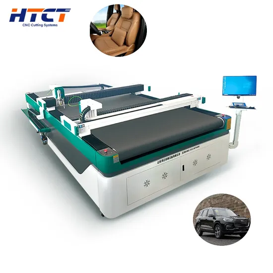 High-Speed Customizable CNC Vibrating Knife Cutting Machine for Automotive Interior PVC Leather Cutting