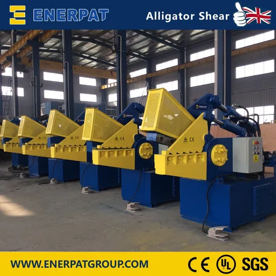 Enerpat Customizable Hydraulic Scrap Metal Alligator Shear Cutting Machine