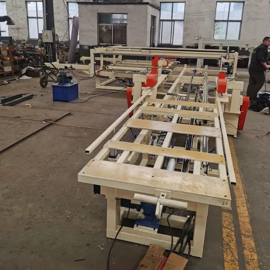 Wood Panel 4 Four Side Grinding Trimming Saw Plywood Cutting Edges Saw Machine