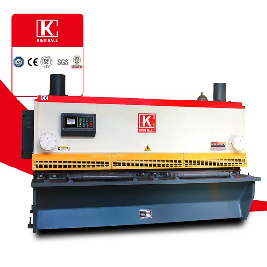 QC12y-4X6000 Hydraulic Swing Beam Shear with E21s Simple CNC Controller Aluminum Shear Cutter Shear Plate
