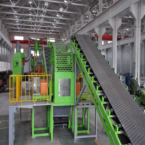 Waste Tires Shredder Truck Tyre Car Tire Shred Rubber Powder Machine Recycling