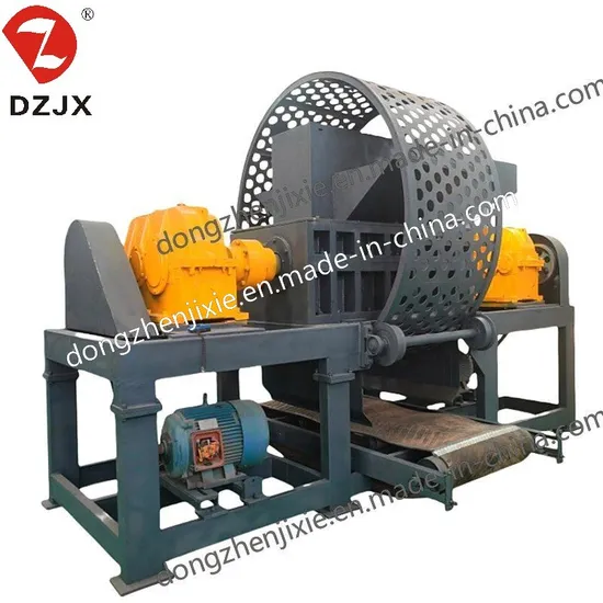 Dzjx Industrial Double Shaft Scrap Shredder Machine Price for Recycling Wastes Plastic