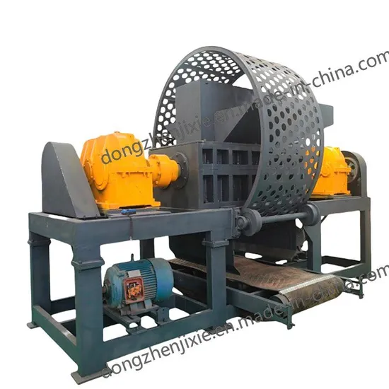 Dzjx Automatic Tire Recycling Production Line Waste Industrial Paper Shredder