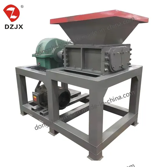 Dzjx Equipment Automatic Double Shaft Metal Shredder Machine