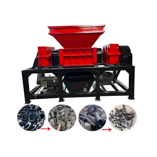 High Output Scrap Tire Shredder Double Shaft Type Tire Shredder Machine