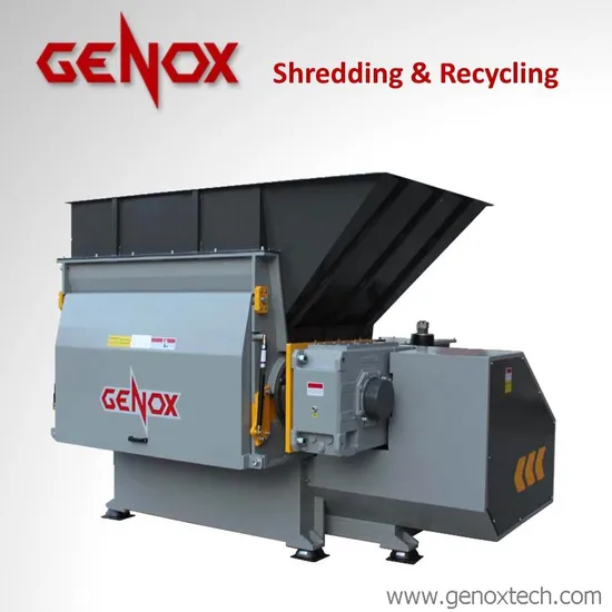 Tangential Feed Plastic Tire Recycling Paper Wood Crusher Machine Shredder