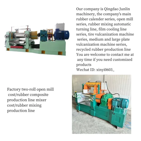 PLC Control Electric Heating Water Cooling Lab Two Roll Open Mixing Mill