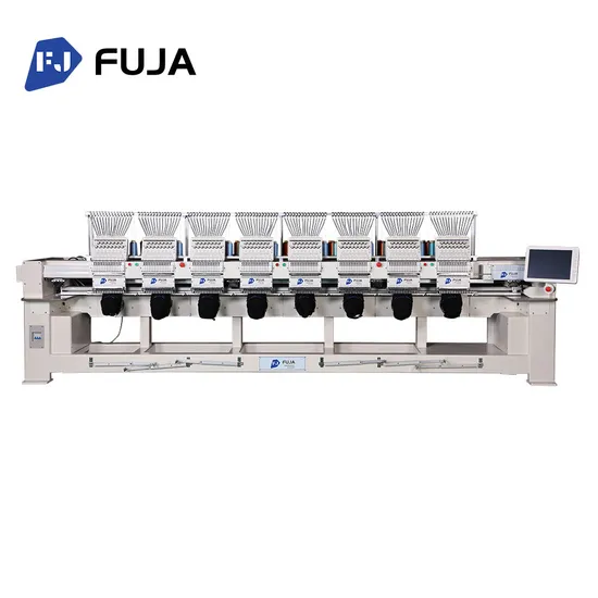 Fuja 8 Head 12 Needles 15 Needles Automatic Industrial Embroidery Machine