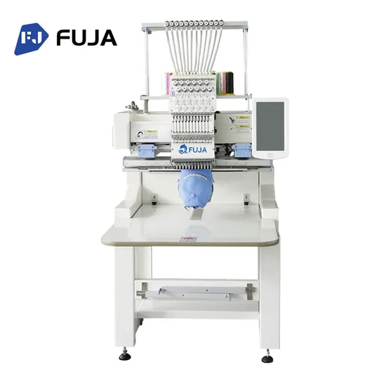 Fuja High Efficient Single Head 400*500mm Computerized Embroidery Machine for Flat T-Shirt Hat