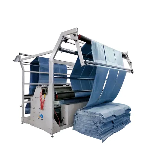 Bath Terry Cotton Towel Length Hemming Machine with Hanger Label Dispenser