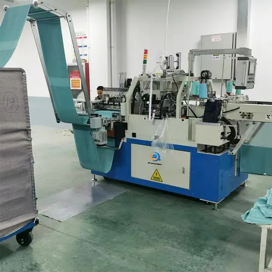 Automatic Towel Cutting and Cross Hemming Machine-Sq-T03