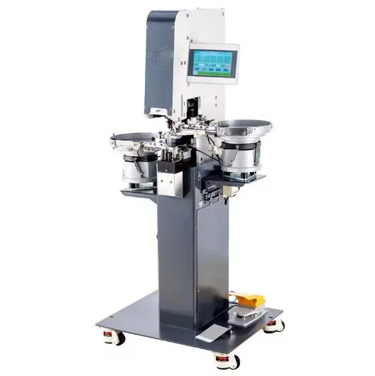 Vertical 0.75 Kw Punching Eyelet Automatic Snap Button Punching Machine