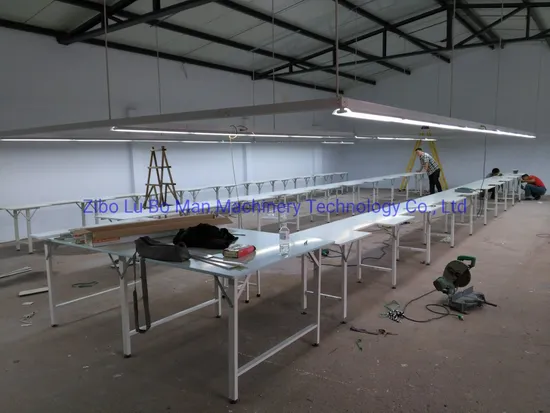 Industrial Garment Factory Straight Insert Sewing Machine Center Table for Juki/Jack