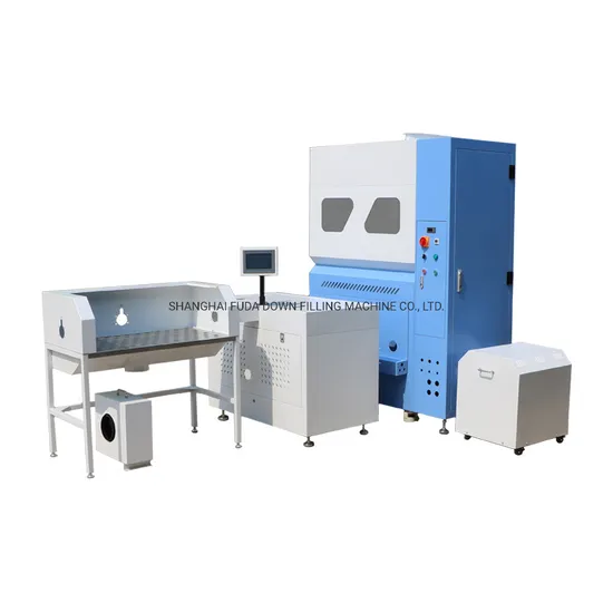 Fully Automatic Compact Winter Down Sleeping Bag Filling Machine with PLC System