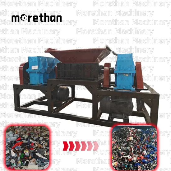 Recycling Equipment Waste Recycling Plant Plastic Recycling Machine Price Double Shaft Large Shredder Metal Shredder