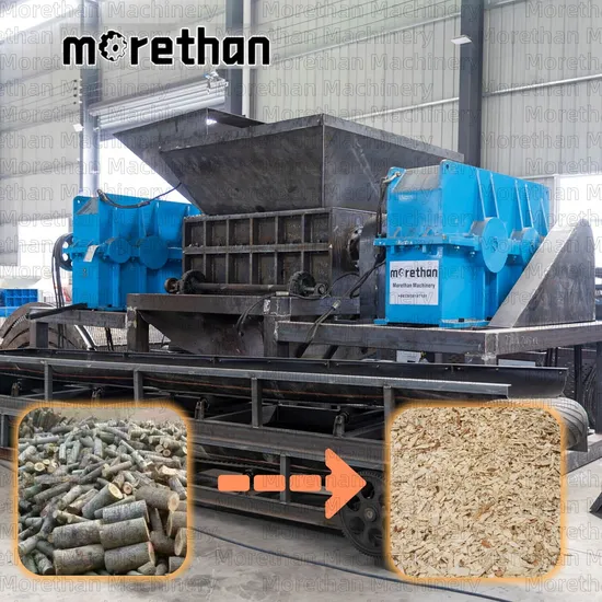 Large Shredder Double Axis Plastic Film Barrel Bottle Shredder Machine Double Shaft Shredder