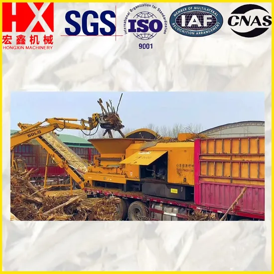 Auto Oiling, Diesel Engine Movable, CE Certificated Wood Root Stump Chipper Tub Grinder
