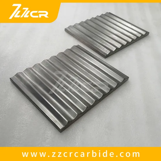 Zzcr Tungsten Carbide Jaw Crusher Durable Teeth Plate Liner Crusher Wear Parts