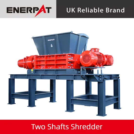 Industrial Waste Textiles Double Shaft Shredder with CE Certification