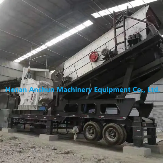 Limestone Marble Ore Pebble Riverstone Quarry Mobile Construction Waste Crushing Plant