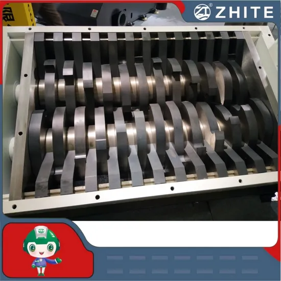 Double Shaft Shredder for Plastic/Wood Pallet/Rubber Tire/Metal/Medical Waste