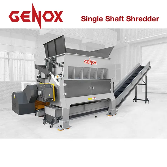 Plastics Mouldings, Purging/Lump, Profiles, Films Single Shaft Shredder