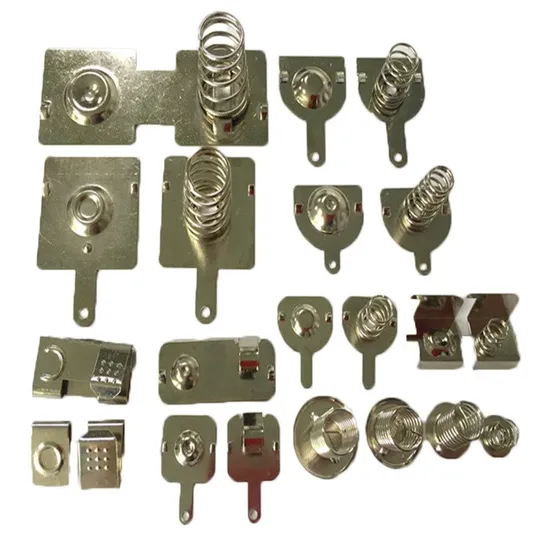 OEM ODM Custom Metal Stamping AA 18650 Battery Spring Contact Plate