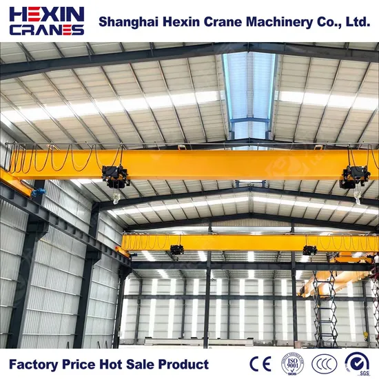 Compact Euro Style Electric Hoist Steel Structure Industrial Single Beam Bridge Crane Lifting 10 Ton Overhead Crane for Sale