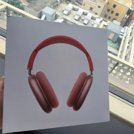 High Quality Wireless Red Air Max Headphones Noise Reduction Anc Top Anc Version Metal Bluetooth Headset Pods