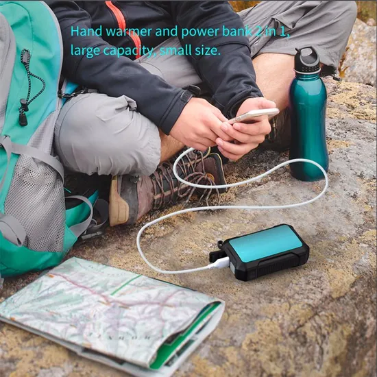 for Camping in Cold Winter New with Flashligh Support Cell Phone Charging Ipx5 Waterproof Power Bank Hand Warmer