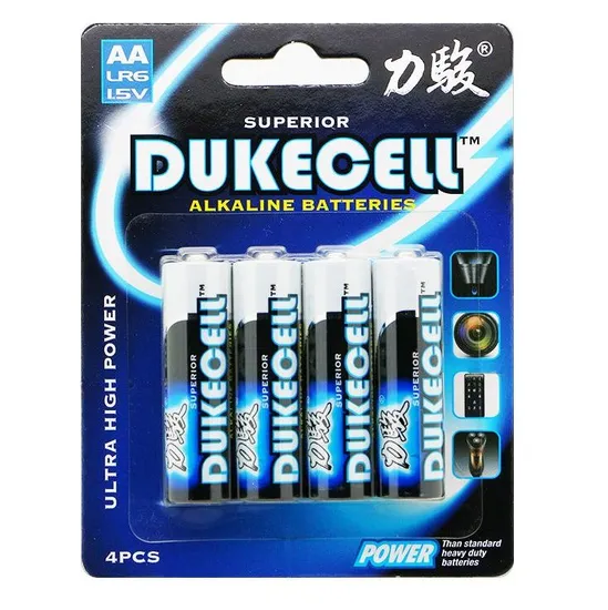 AA 1.5 V Lr6 IEC CE Long Shelf Life Retailer Alkaline Battery