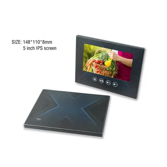 Promotional New Arrival Wedding Gift Video Book Wedding Invitation Cards with LCD Screen LCD Video Greeting Card