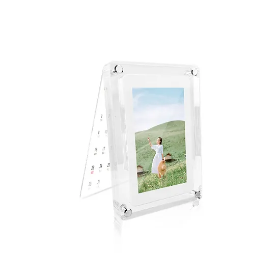Allwin Wholesale Dropship 5 Inch 7 Inch Picture Art Acrylic Video Infinite Object Transparent Digital Photo Frame Display